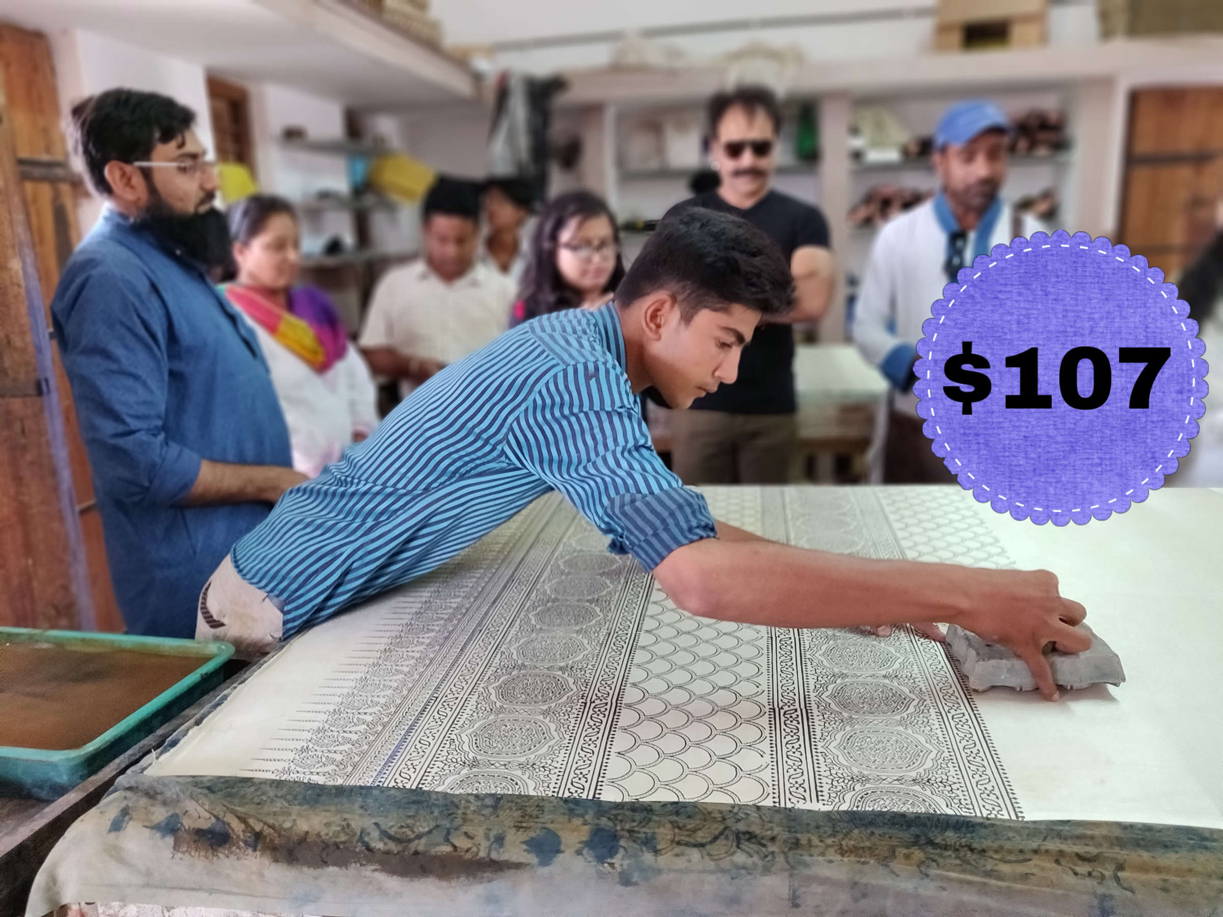 Block printing workshop